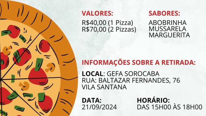 Pizza Solidária do GEFA