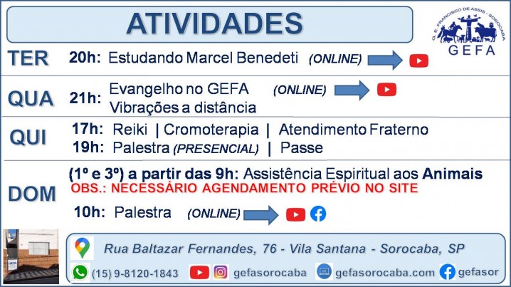 Atividades do GEFA Sorocaba