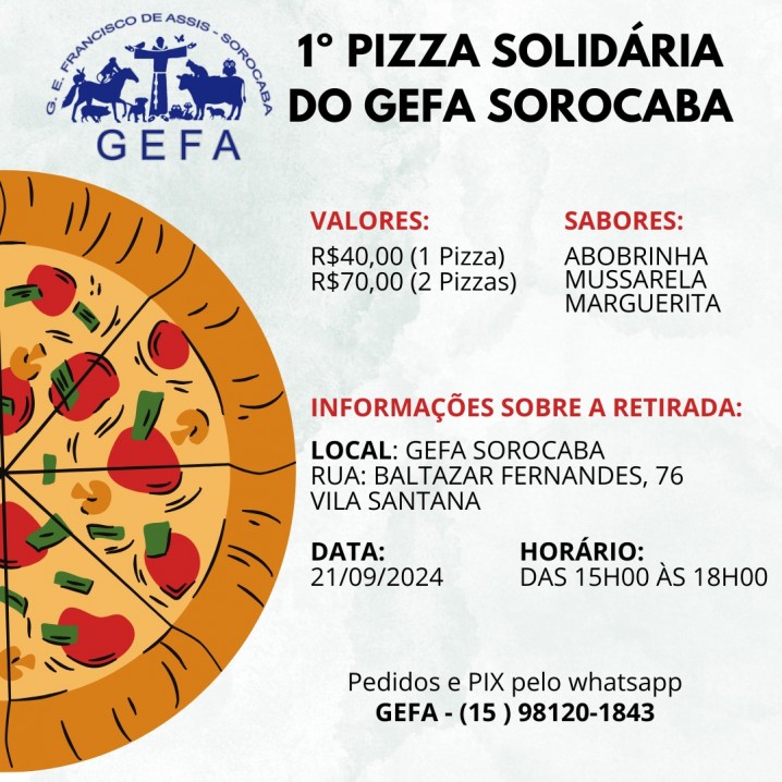 Pizza Solidária do GEFA